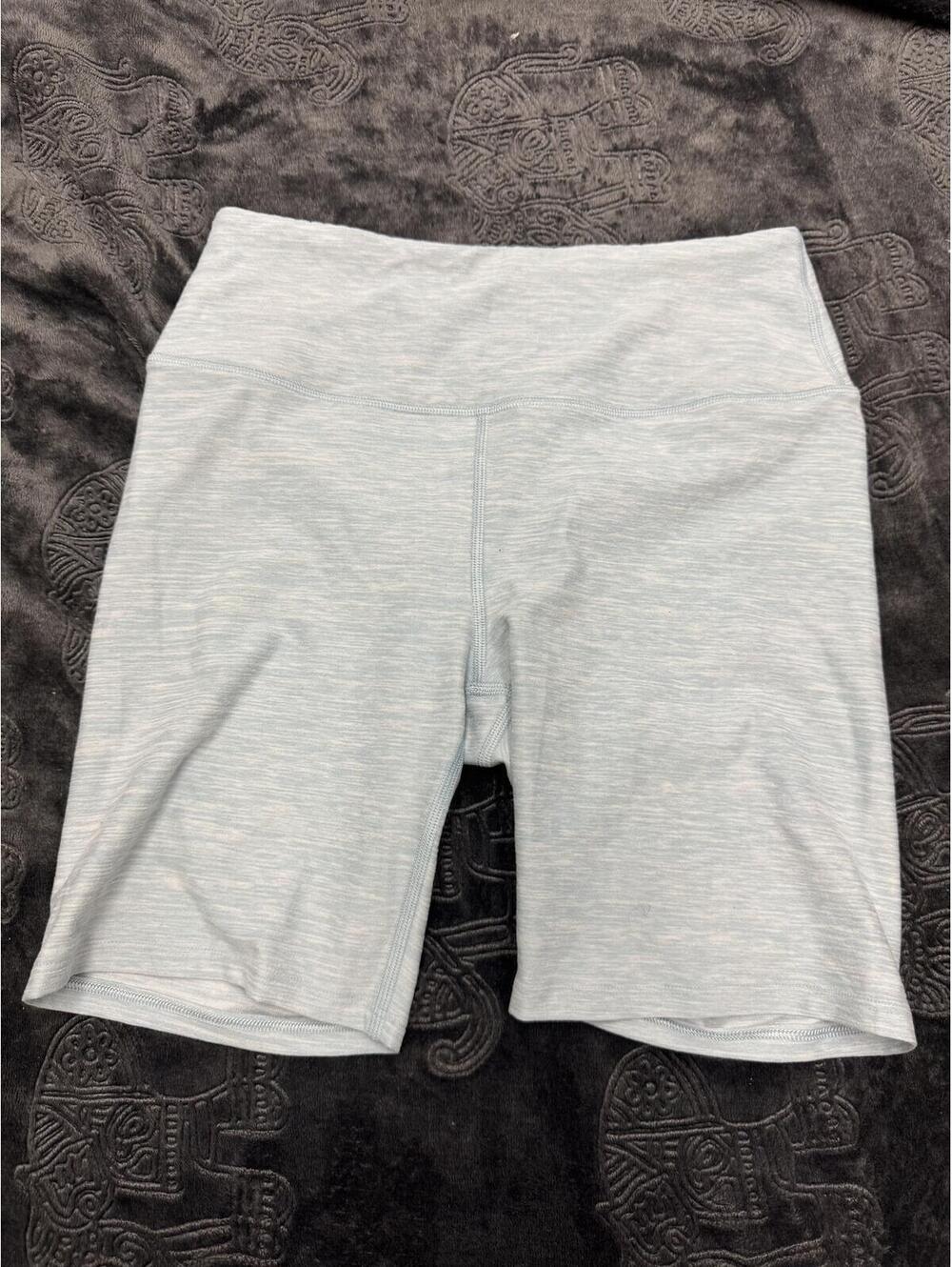 Victoria's Secret Light Gray/bluish  Biker Shorts with Mesh Pocket Detail Size 6